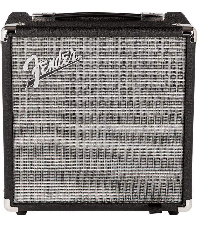 Fender Rumble 15 V3 Bass Amp Combo, Black/Silver