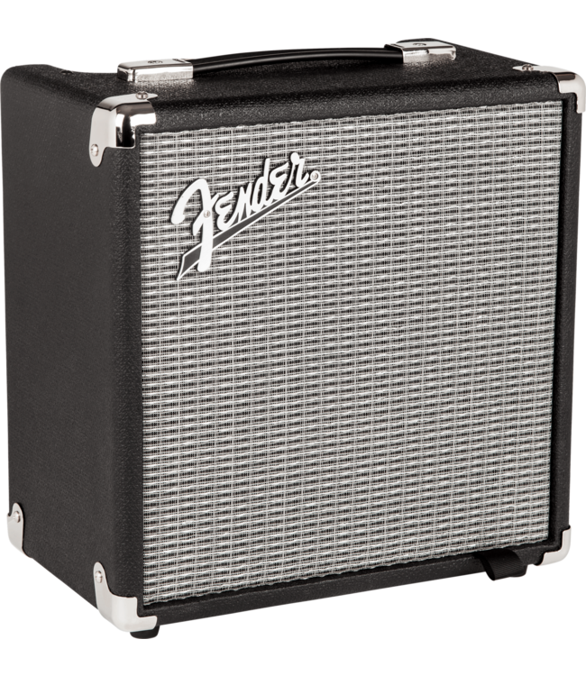 Fender Rumble 15 V3 Bass Amp Combo, Black/Silver