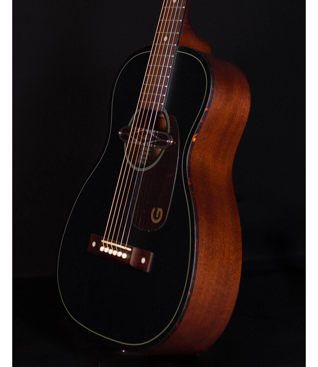 Gretsch Deltoluxe Parlor, Walnut FB, Black Top