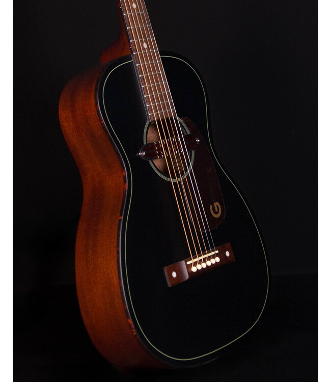 Gretsch Deltoluxe Parlor, Walnut FB, Black Top