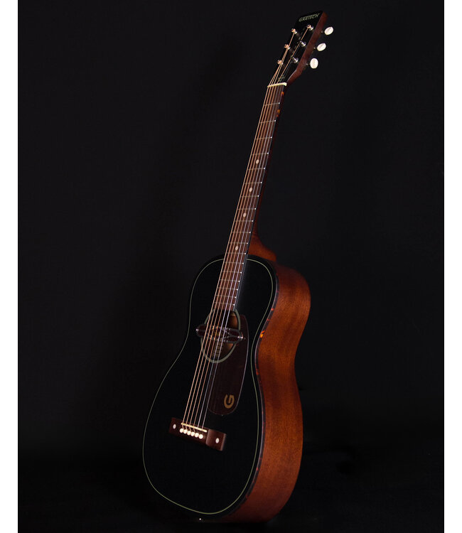 Gretsch Deltoluxe Parlor, Walnut FB, Black Top