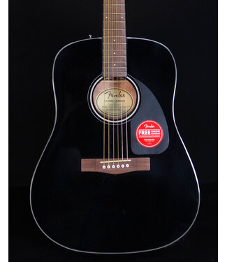 Fender Fender CD-60 Dreadnought V3 with Case, Walnut FB, Black