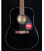 Fender CD-60 Dreadnought V3 with Case, Walnut FB, Black