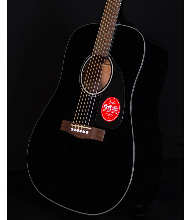 Fender CD-60 Dreadnought V3 with Case, Walnut FB, Black