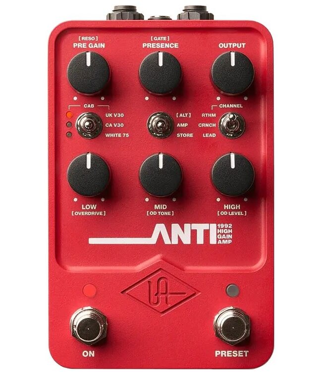 Universal Audio Anti 92 High Gain Amp Emulator Pedal