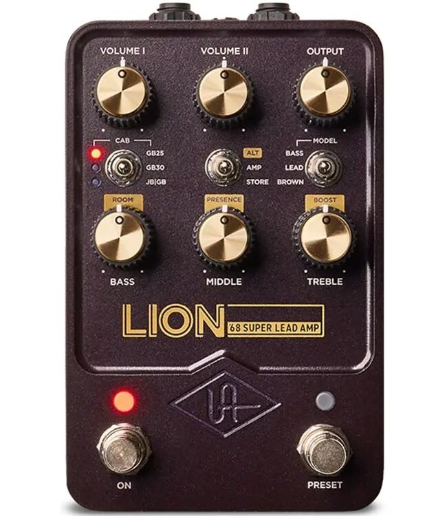 Universal Audio Lion '68 Super Lead Amp Emulation Pedal w/ Bluetooth