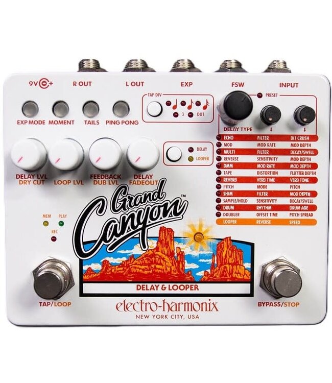 EHX Grand Canyon Delay and Looper - Sims Music