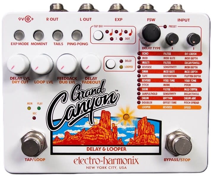 エレハモ Grand Canyon ルーパー + ディレイ 空間系 Grand Canyon | Delay & Looper - Electro-Harmonix