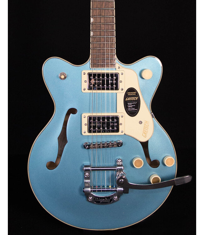 Gretsch G2655T Streamliner Center Block Jr. Double-Cut with Bigsby, Laurel FB, Arctic Blue