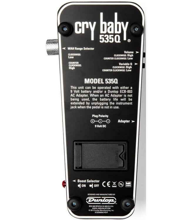 Dunlop Cry Baby 535Q Multi-Wah, Black