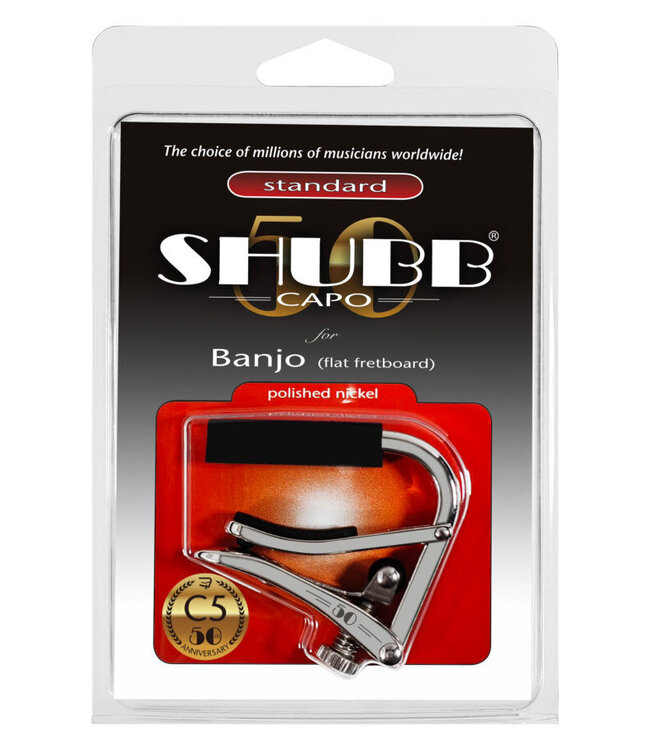 Shubb C5 Banjo Capo, Nickel