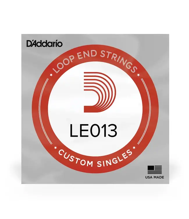 D'addario Loop End Plain Steel Single .013