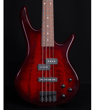 Ibanez Ibanez GSR200SM 4-String Bass, Spalted Charcoal Brown Burst