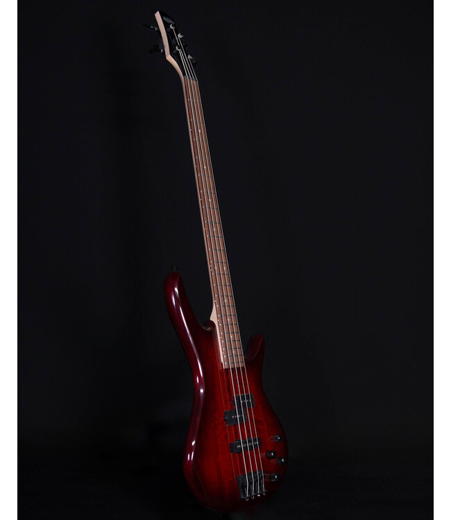 Ibanez GSR200SM 4-String Bass, Spalted Charcoal Brown Burst
