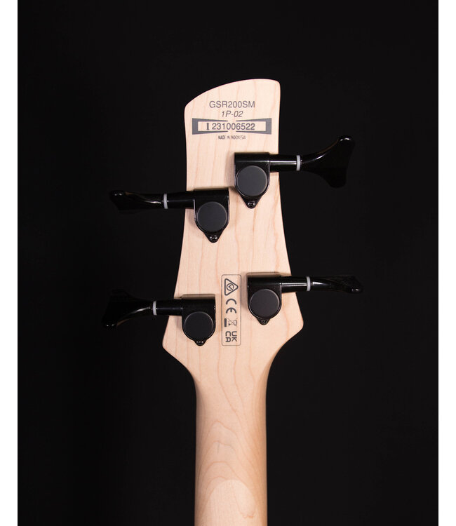 Ibanez GSR200SM 4-String Bass, Spalted Charcoal Brown Burst