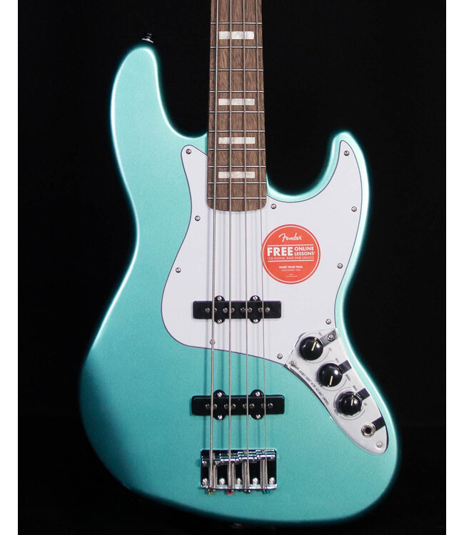 Squier Affinity Active Jazz Bass, Laurel FB, Mystic Sea Foam Green