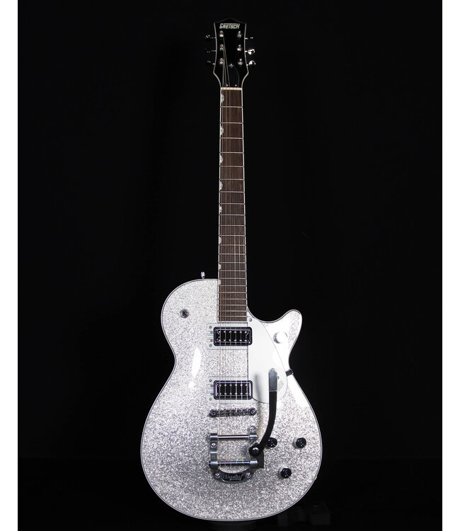Gretsch G5230T Electromatic Sparkle Jet FT Single-Cut with Bigsby, Laurel FB, Silver Sparkle