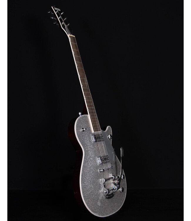 Gretsch G5230T Electromatic Sparkle Jet FT Single-Cut with Bigsby, Laurel FB, Silver Sparkle