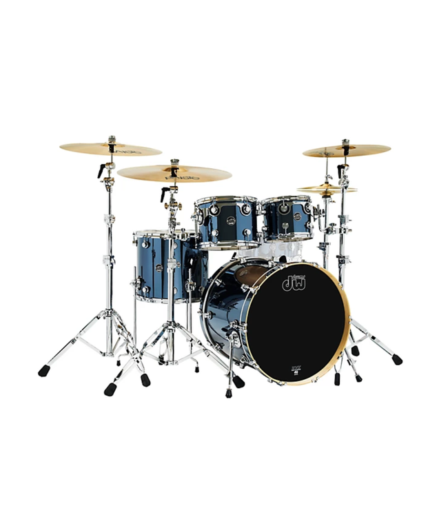 DW Performance Series 4 Piece Shell Pack, Chrome Shadow