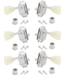 Kluson Machine Tuners, 3 per side, Pearloid Keystone