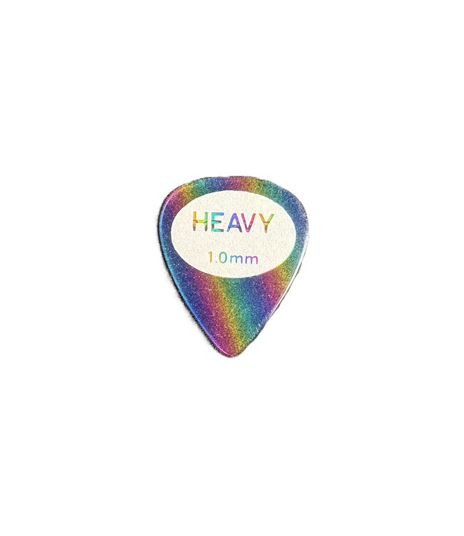 Cool Music Sand Grip Rainbow Picks, Standard 1.0mm Heavy - Custom 10 Pack