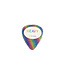 Cool Music Sand Grip Rainbow Picks, Standard 1.0mm Heavy - Custom 10 Pack