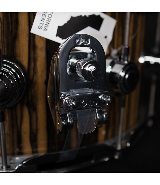 DW 14" x 6.5" Exotic SSC Maple Snare Drum, Royal Ebony Exotic Lacquer with Chrome Hardware
