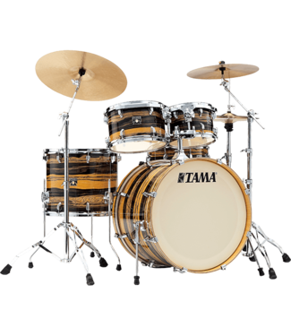 Tama Tama Superstar Classic 5 Piece Shell Pack - Natural Ebony Tiger Wrap
