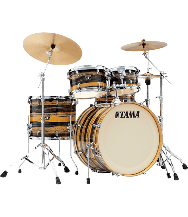Tama Superstar Classic 5 Piece Shell Pack - Natural Ebony Tiger Wrap
