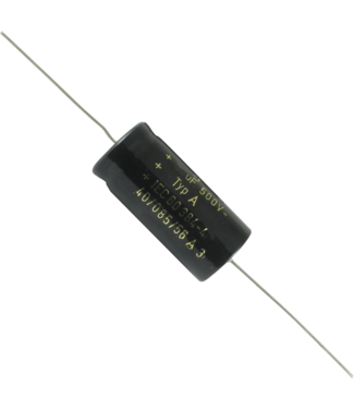 CE Distribution F&T Capacitor - 22uf 500V, Type A, Axial Lead