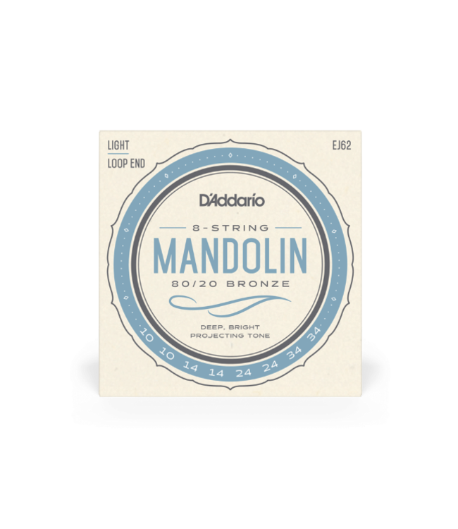 D'Addario Set Mandolin 80/20 Bronze Light 10-34