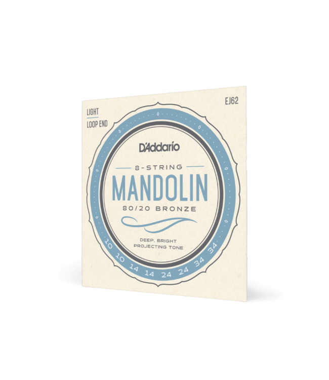 D'Addario Set Mandolin 80/20 Bronze Light 10-34