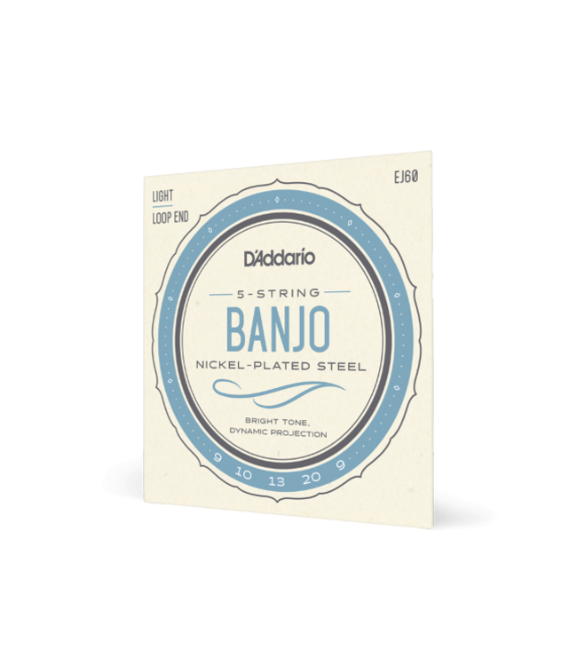 D'Addario EJ60 5-String Banjo Light String Set