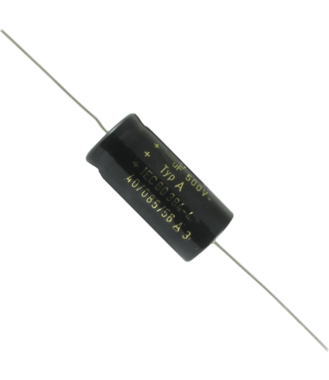 F&T 47uf 500v Type A, Axial Lead, Electrolytic Capacitor