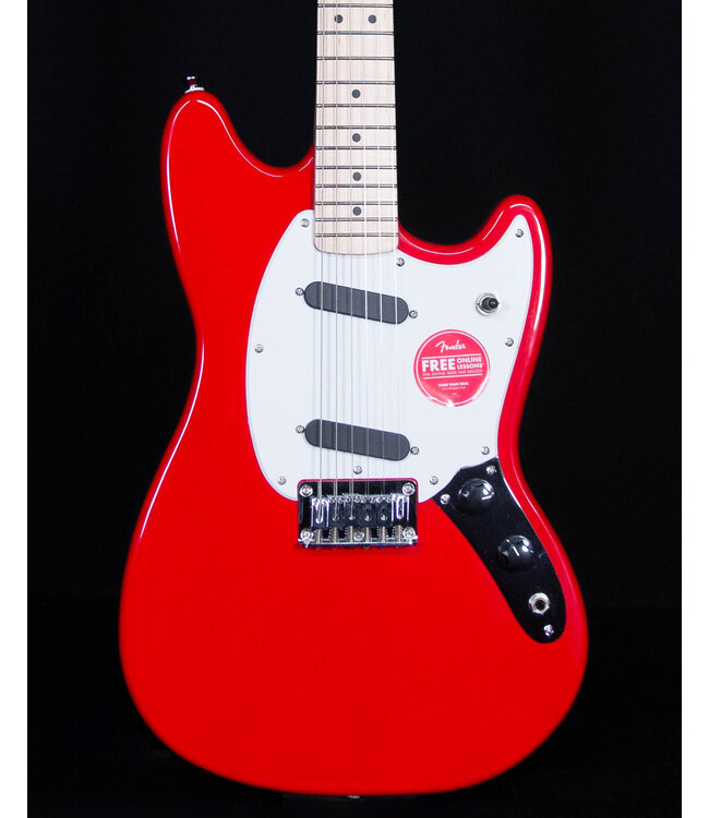 Squier Sonic Mustang, Maple FB, Torino Red