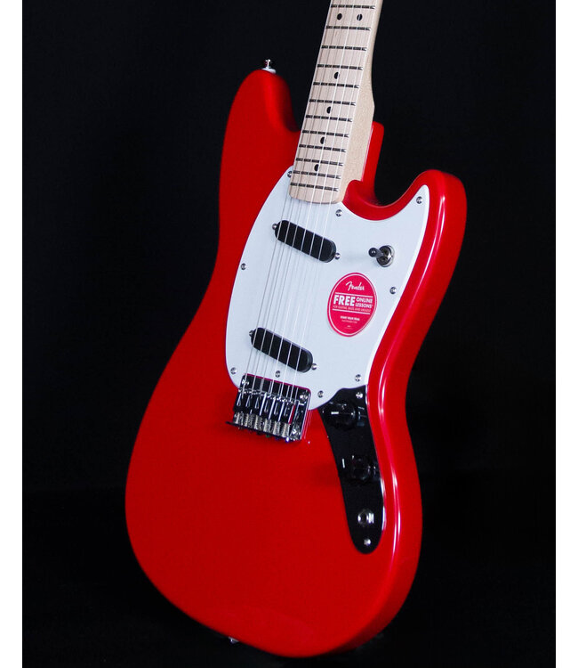 Squier Sonic Mustang, Maple FB, Torino Red