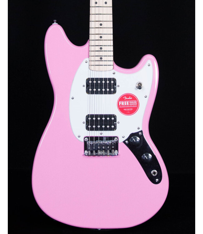 Squier Sonic Mustang HH, Maple FB, Flash Pink