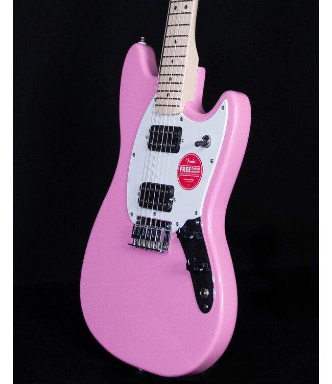 Squier Sonic Mustang HH, Maple FB, Flash Pink