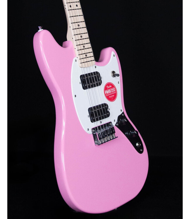 Squier Sonic Mustang HH, Maple FB, Flash Pink