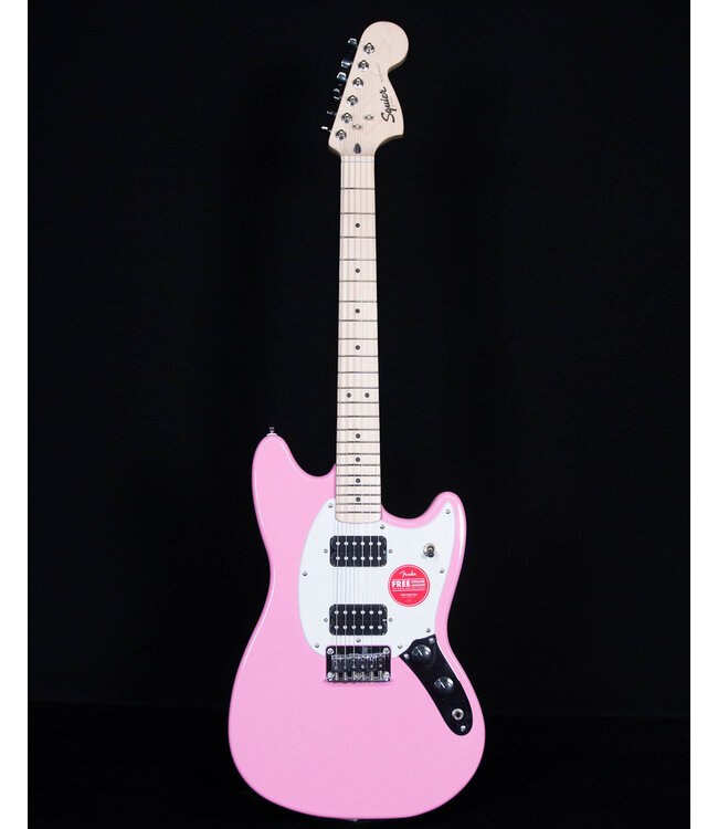 Squier Sonic Mustang HH, Maple FB, Flash Pink