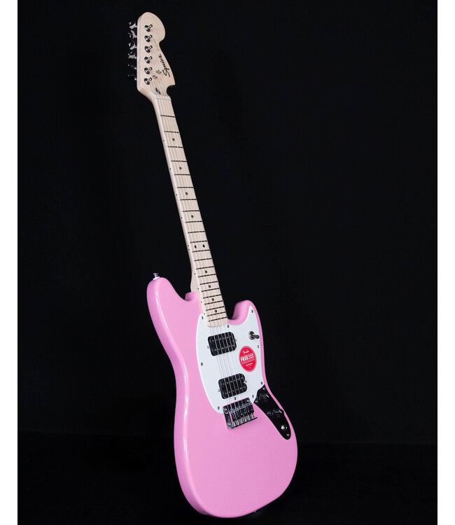 Squier Sonic Mustang HH, Maple FB, Flash Pink