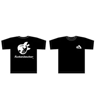 Rickenbacker Rickenbacker T-Shirt, Black, guitar with white lettering, medium