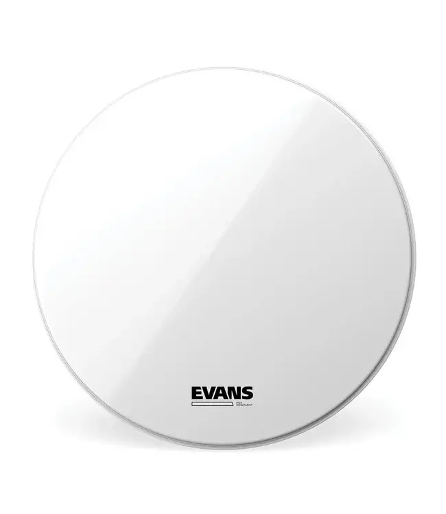 Evans 22" EQ3 Resonant  White Bass Drum Head, No Port
