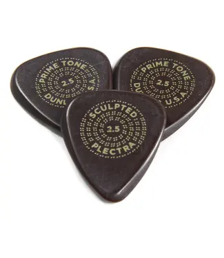 Dunlop Dunlop Primetone 2.5mm Standard Smooth Picks, 3-Pack
