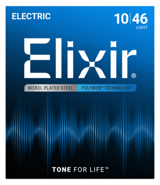 Elixir Elixir Polyweb Electric Guitar Strings, Light 10-46