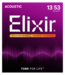 Elixir Nanoweb Acoustic Phosphor Bronze Strings, HD Light 13-53