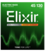 Elixir Nanoweb 5-String Bass Set, Nickel, Light 45-130