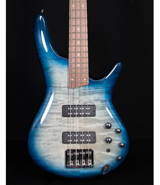 Ibanez Ibanez SR400EQM 4-String Electric Bass, Stained Cosmic Blue Starburst