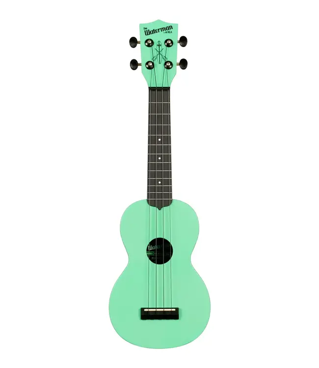 Kala KA-WMS-GN-S Waterman Soprano Ukulele, Sea Foam Green