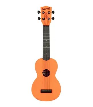 Kala Kala KA-WMS-OR-S Waterman Soprano Ukulele, Sunset Orange
